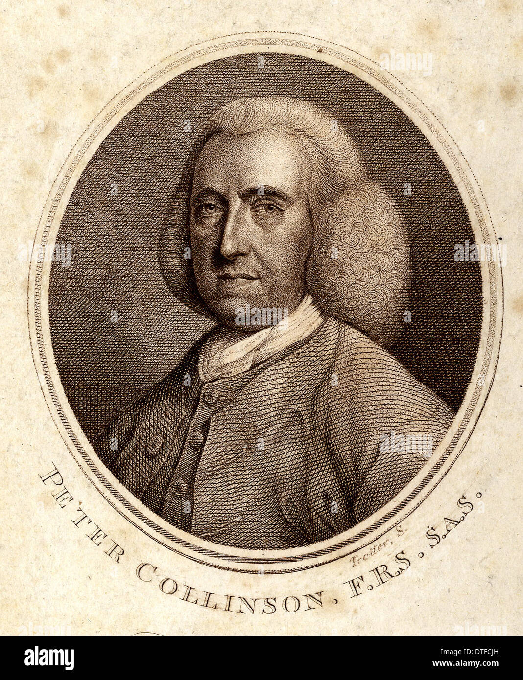 Peter Collinson (1694-1768) Stockfoto