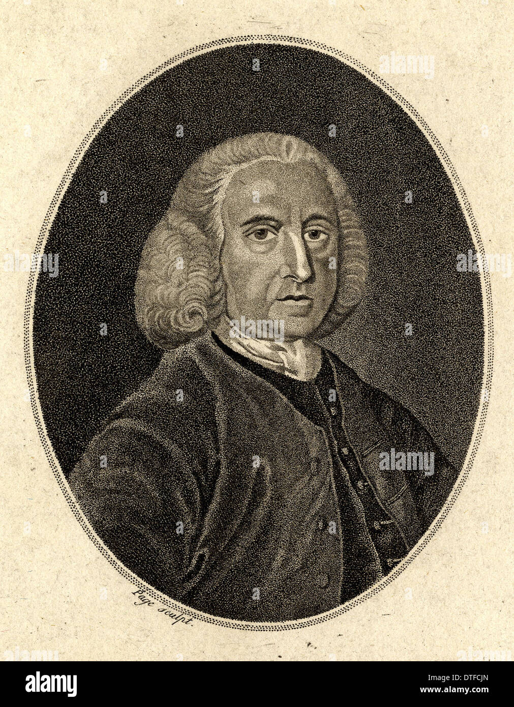 Peter Collinson (1694-1768) Stockfoto