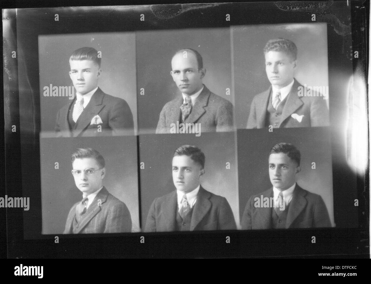 Eine Sammlung von Jahrbuchporträts der McGuffey High School, die Studenten und Lehrkräfte aus verschiedenen Jahren einfangen. Die Bilder spiegeln die Geschichte der Schule und die persönlichen Geschichten von Individuen wider und dienen als visuelles Archiv des akademischen und sozialen Lebens der Gemeinde. Stockfoto