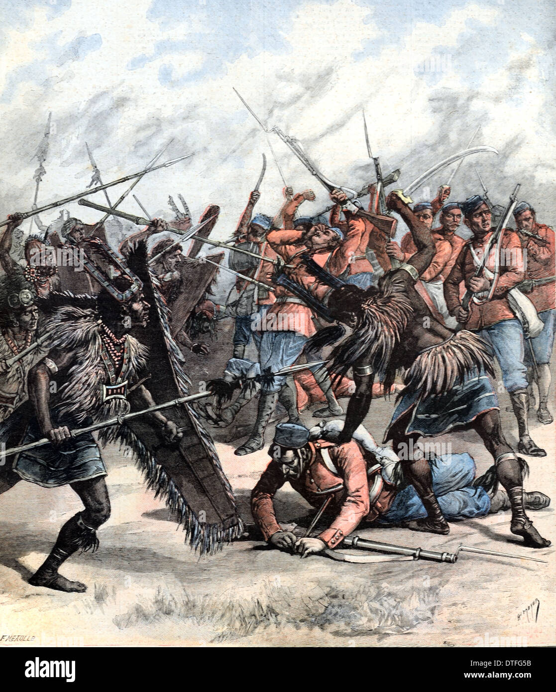 Anglo-Manipur Krieg Indien 1891 Stockfoto