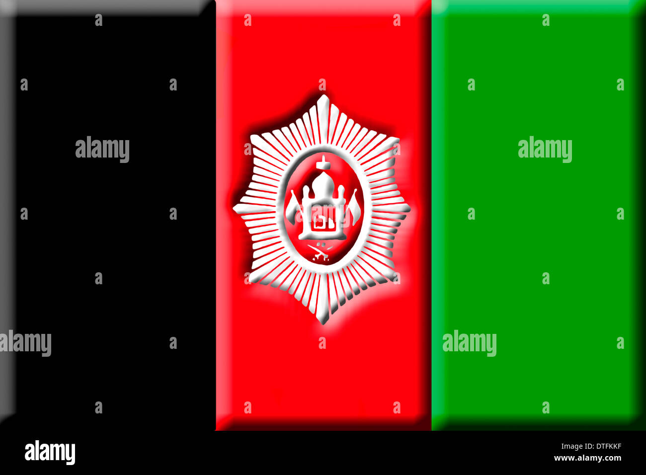 Islamische Republik Afghanistan - Nationalflagge. Stockfoto