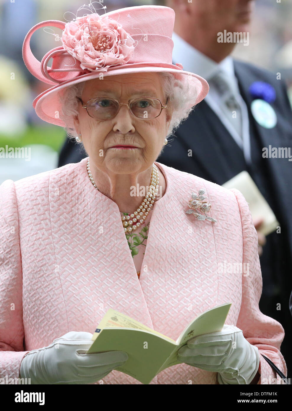 Ascot, Großbritannien, Königin Elizabeth II, Königin von Großbritannien und Nordirland Stockfoto