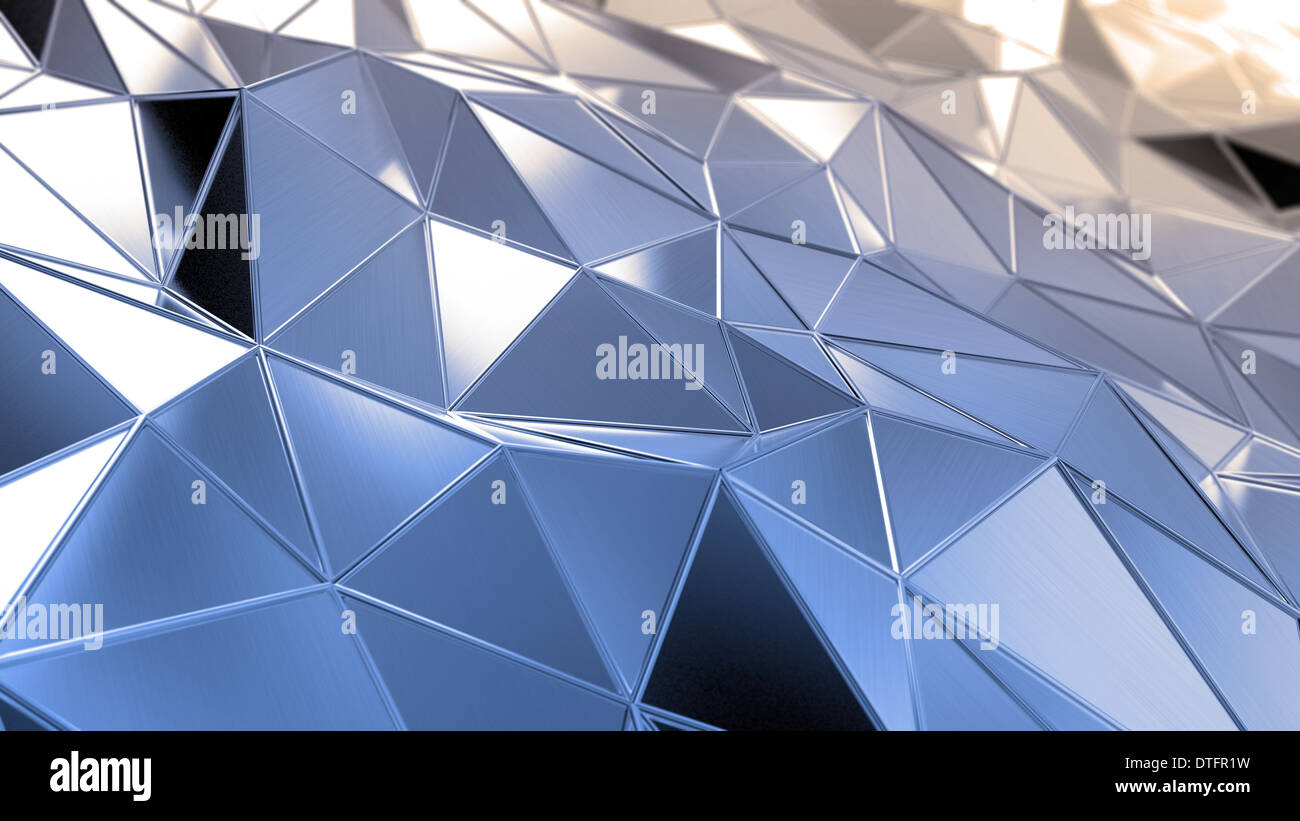 Glänzende Metall abstrakte Oberfläche - industriellen Hintergrund Stockfoto
