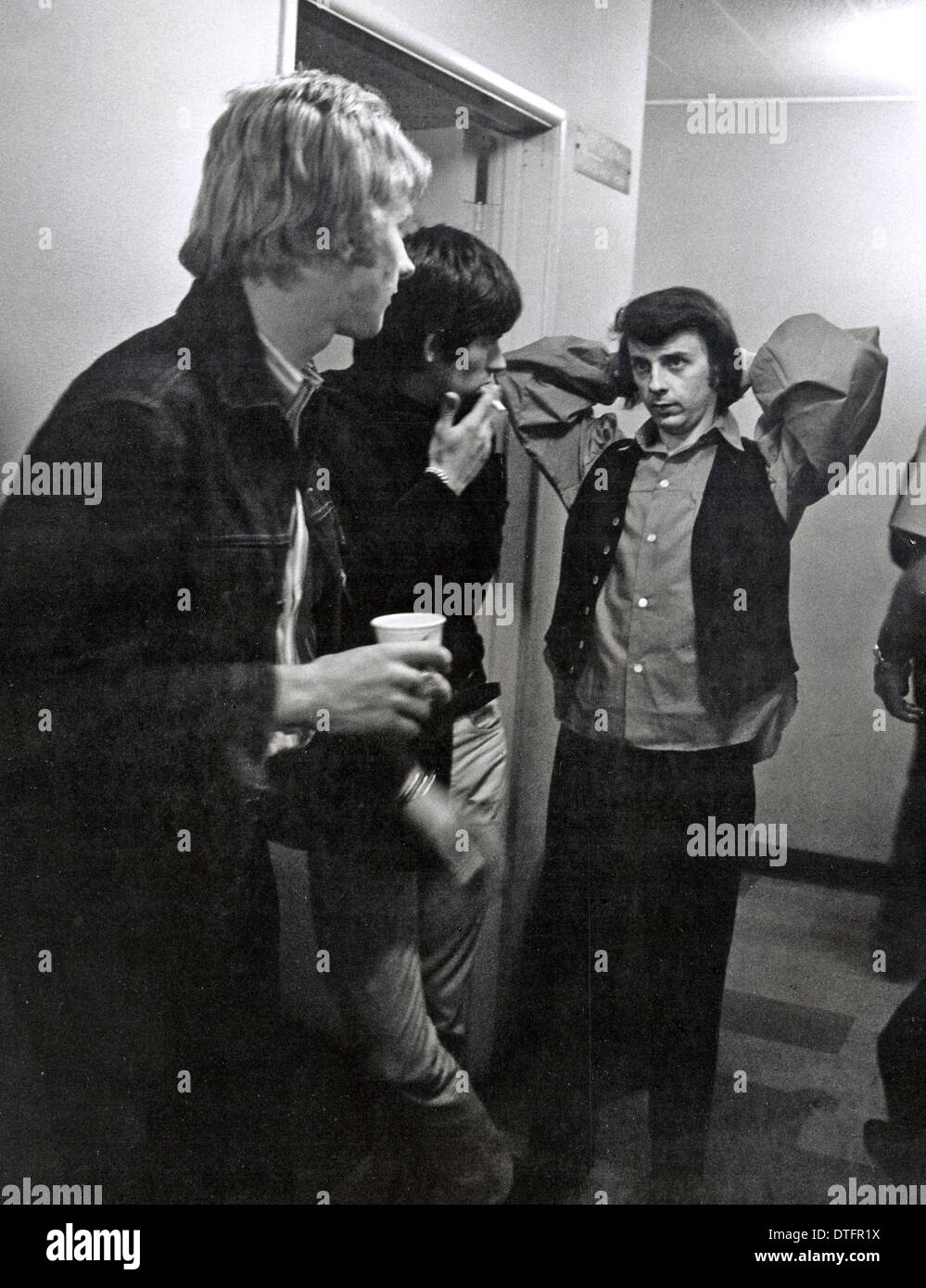 ANDREW LOOG OLDHAM auf der linken Seite mit Keith Richard, Zentrum und Phil Spector über 1965 Stockfoto