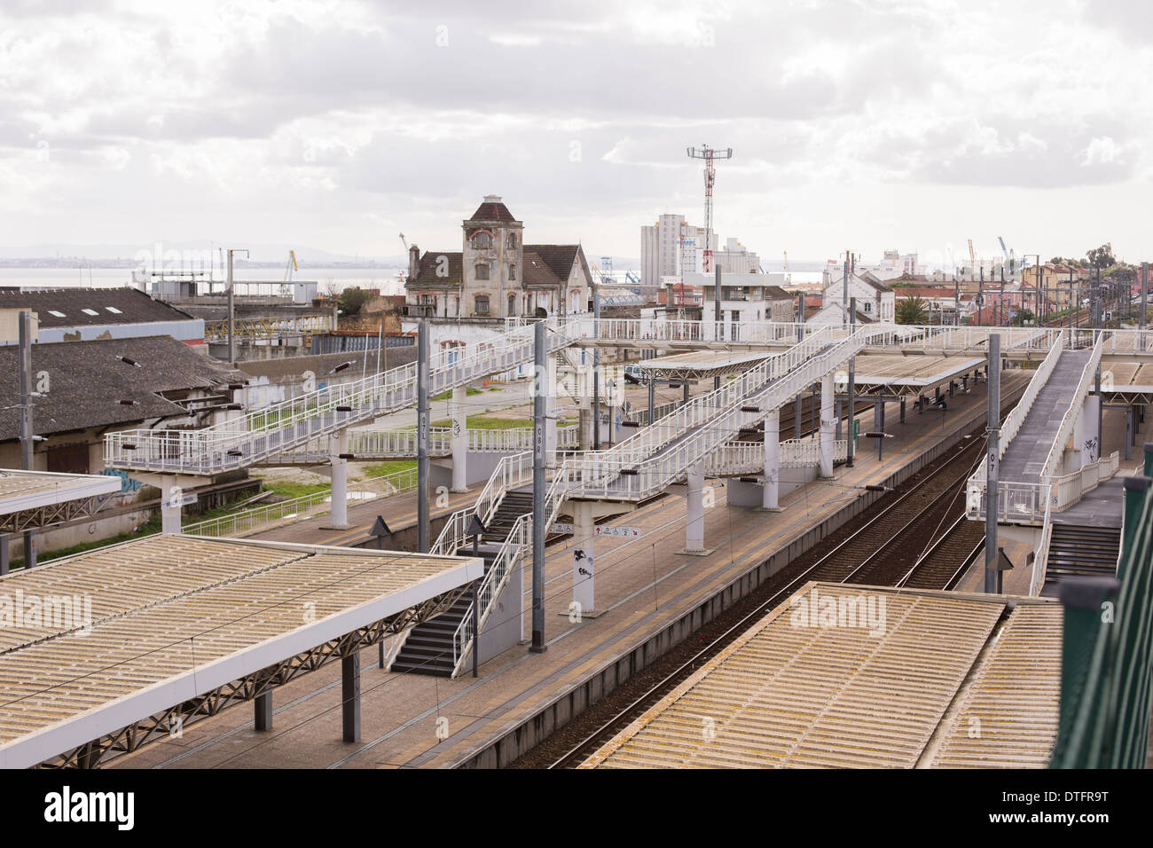 Plattform Treppe zu Fuß Stockfoto