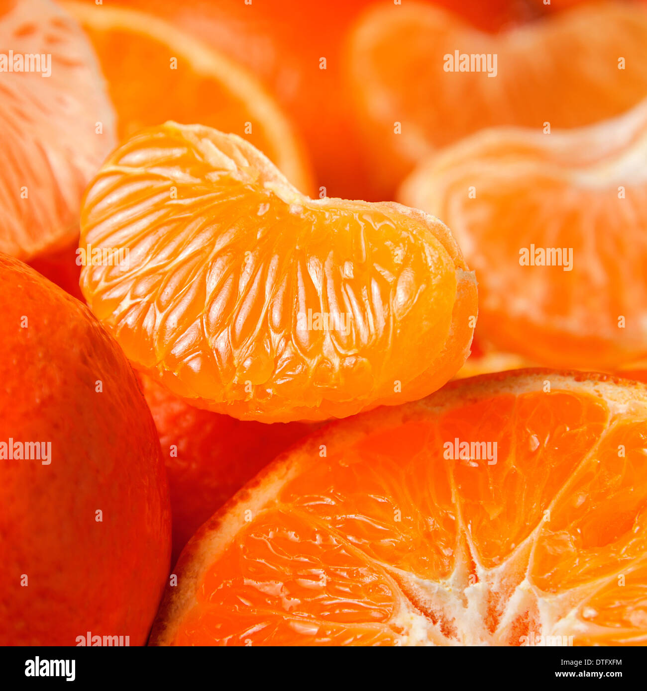 Süße Mandarine Frucht Closeup Hintergrund Stockfoto