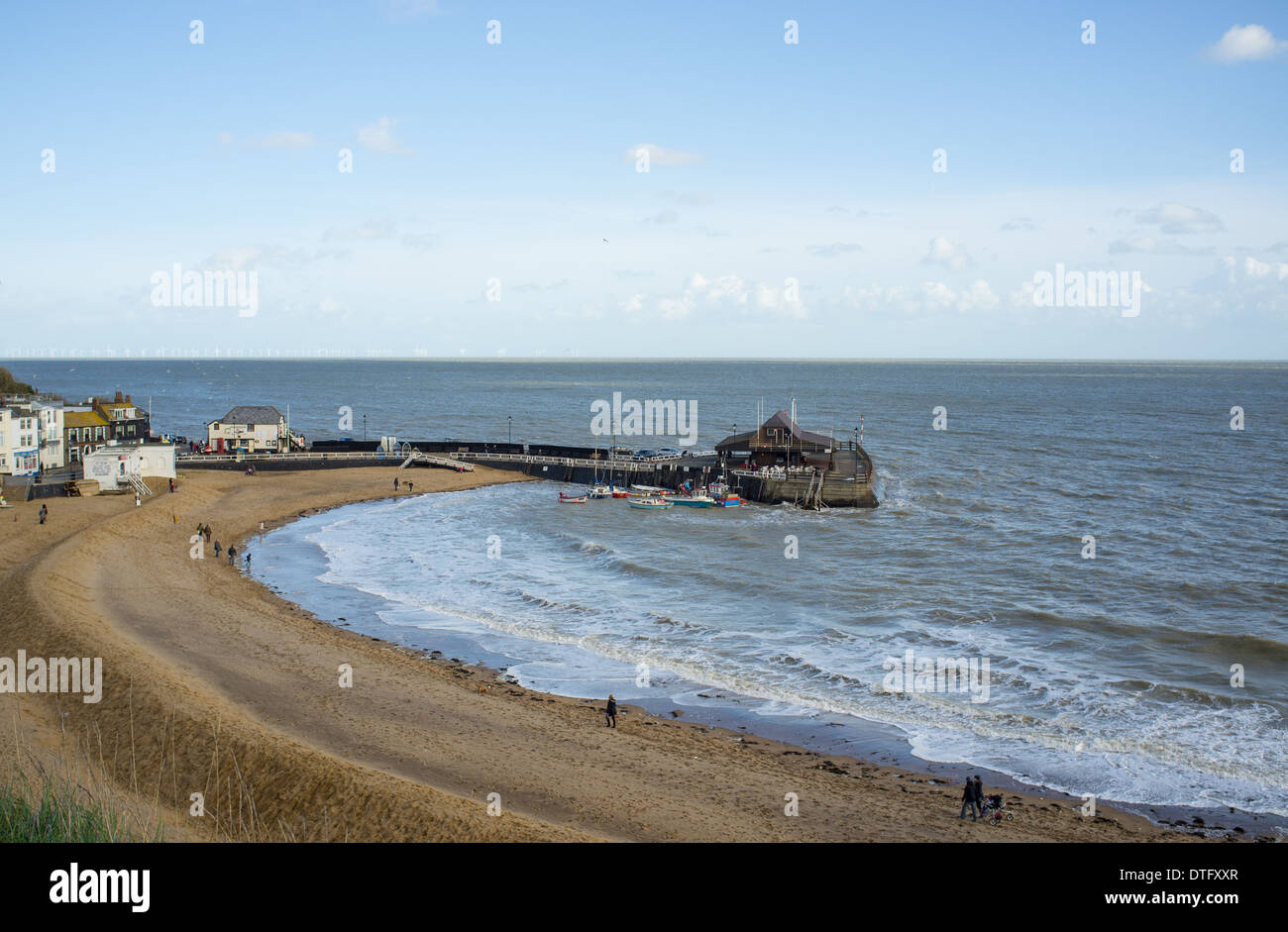 Der Strand in Broadstairs, Kent, Großbritannien Stockfoto