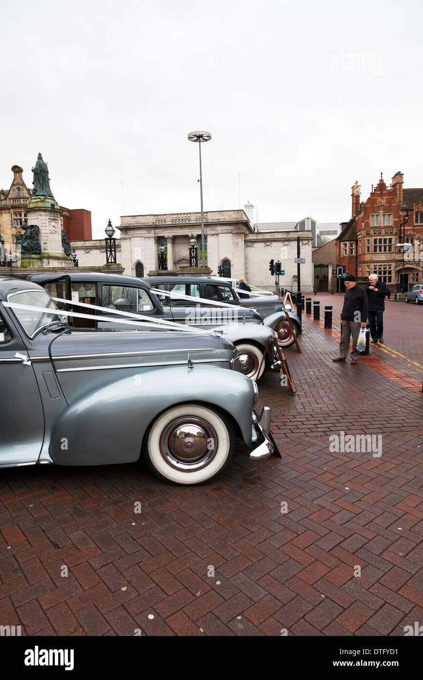 Humber imperial Auto Autos Hochzeit Show Fahrzeuge Kingston nach Rumpf East Riding Stadt Zentrum, East Yorkshire, England, UK-GB Stockfoto