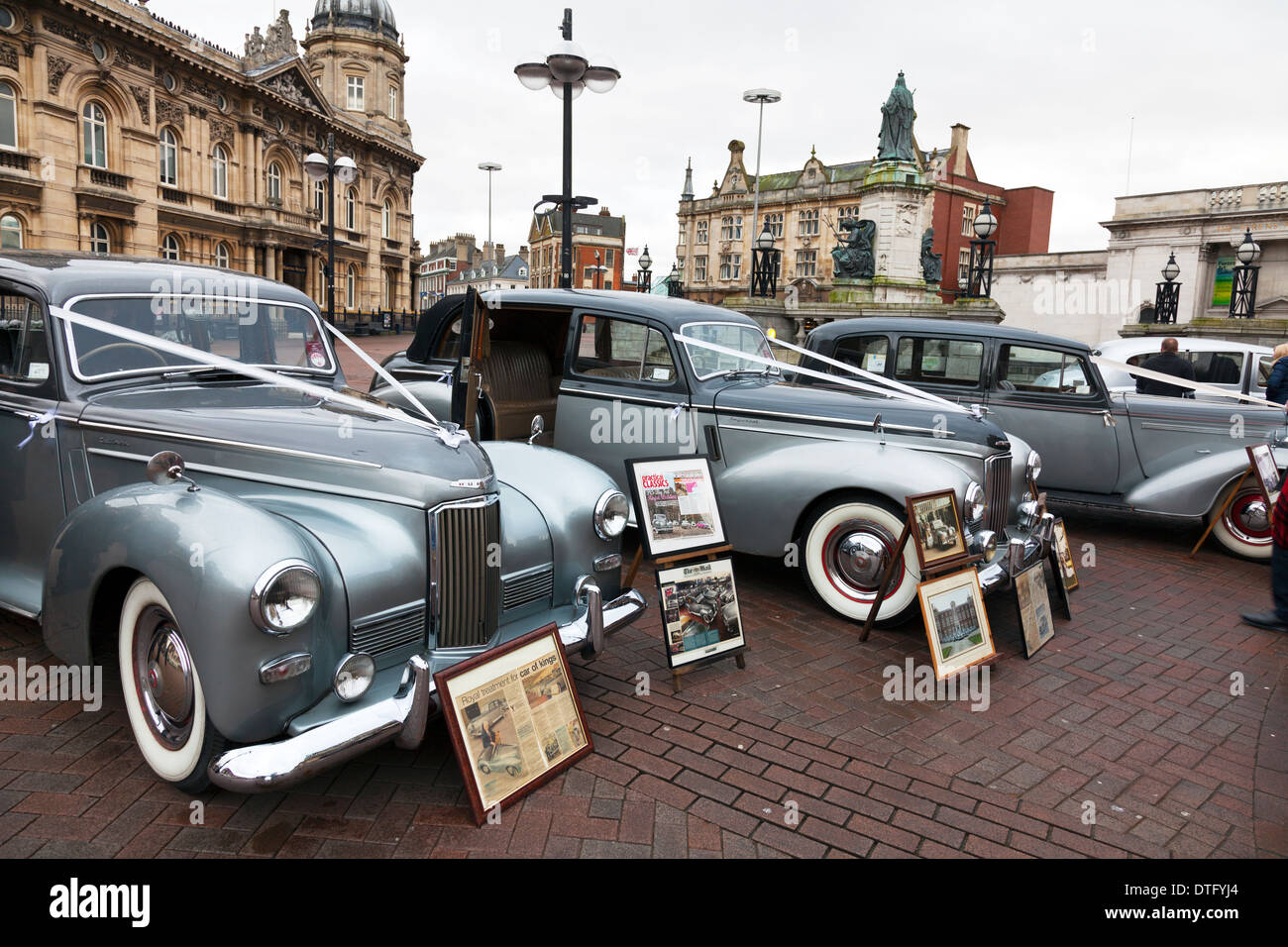 Humber Imperial Car Cars Hochzeitsshow Fahrzeuge Kingston upon Hull East Riding City Centre, East Yorkshire, England, UK GB, humber pullman, humber Stockfoto