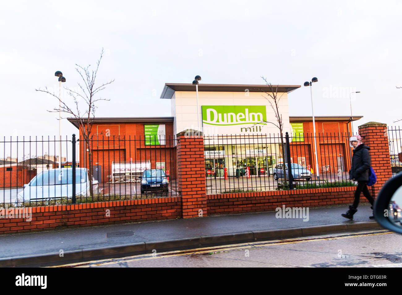 Dunelm Mill Shop Store front Empfangsgebäude Grimsby Town Lincolnshire Stockfoto