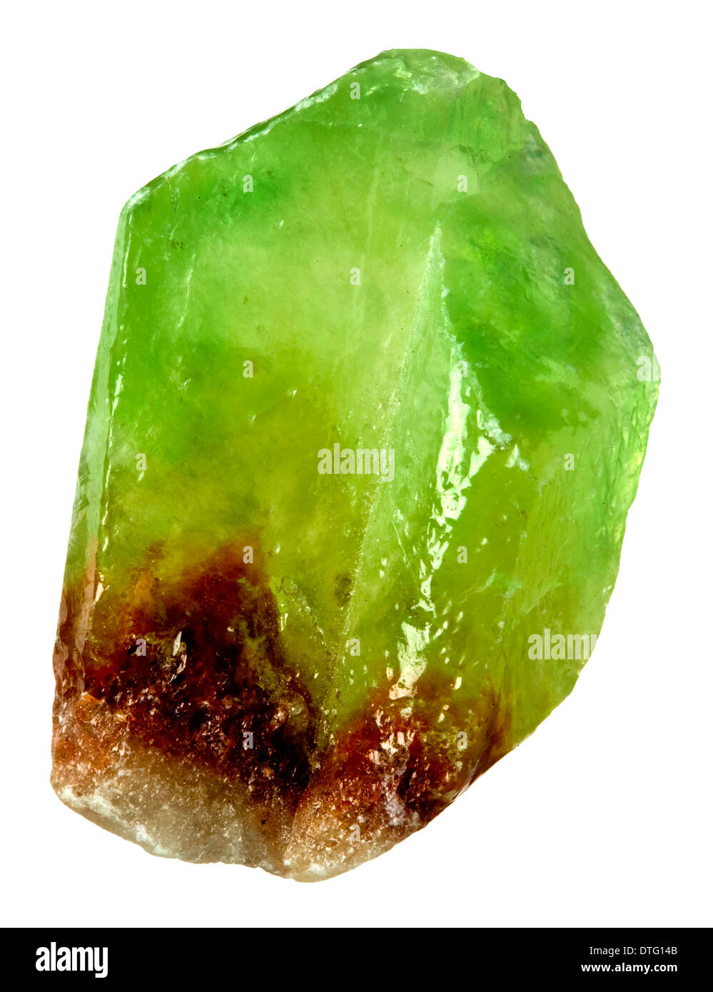 Grüner Calcit Stockfoto