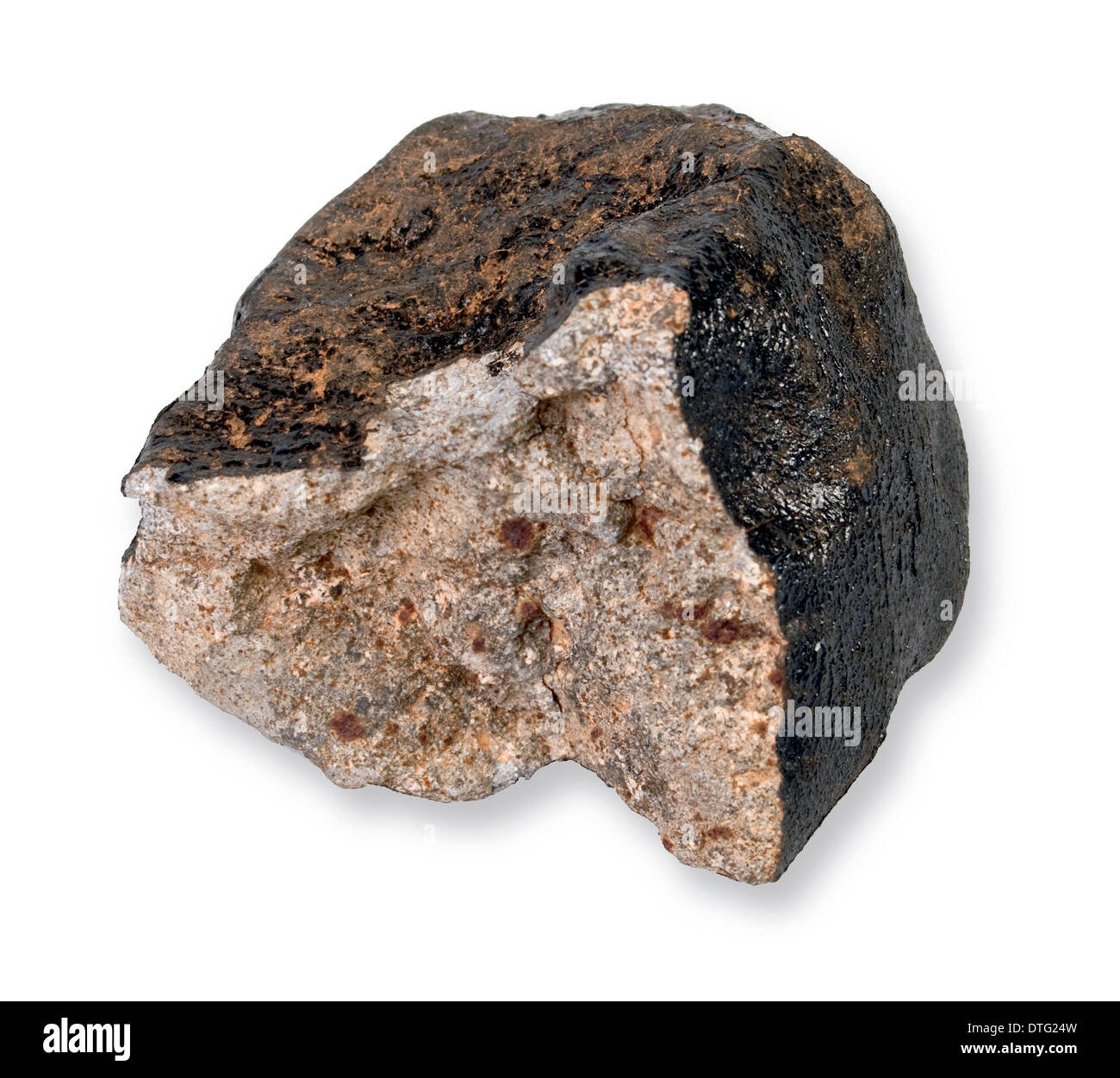 Teilweise Fusion-Kruste Stein Stockfoto