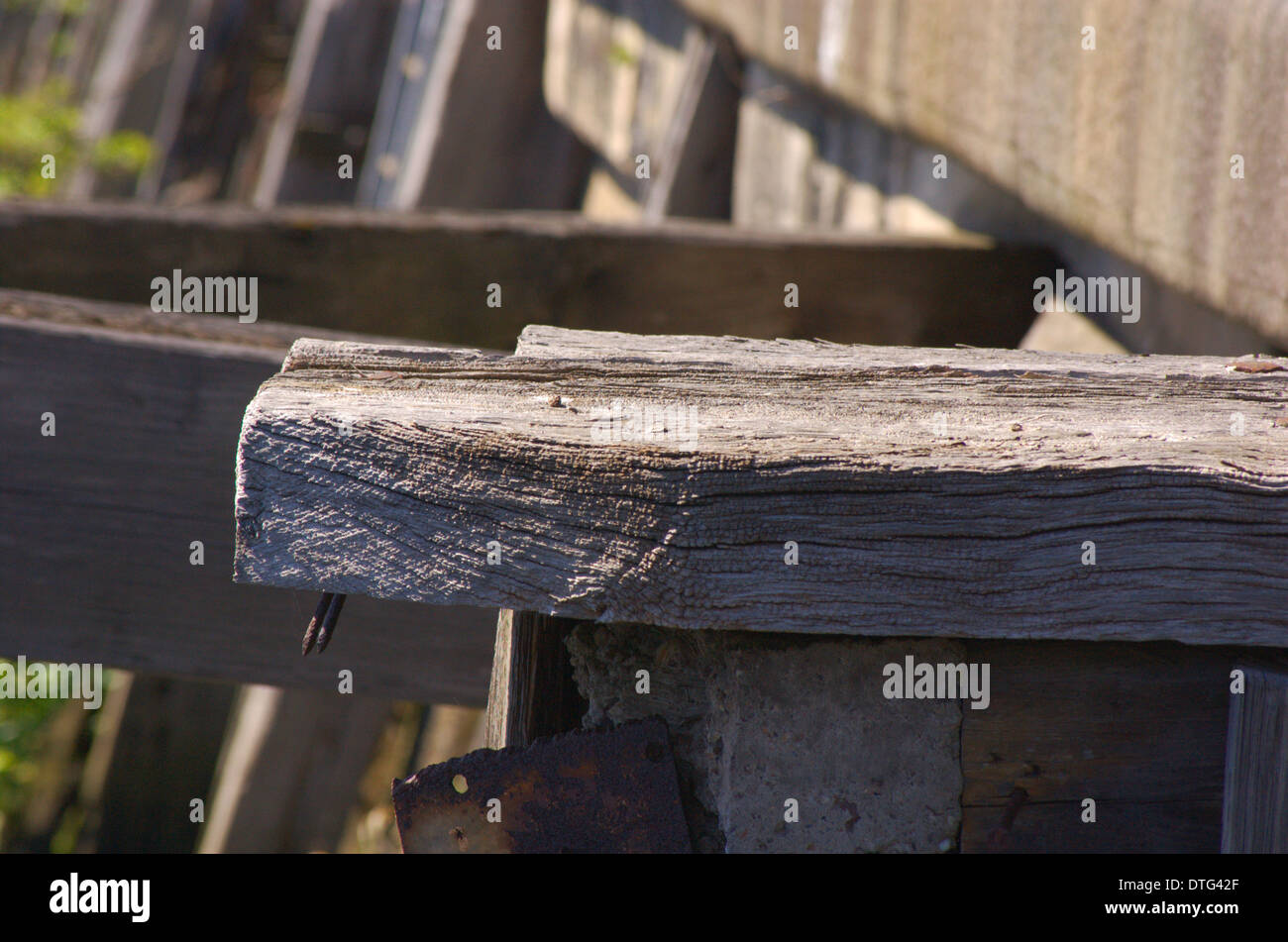 Fäulnis Kotflügel auf der Kaimauer am Finnieston in Glasgow, Schottland (Datei: Glasgow-29-0009) Stockfoto