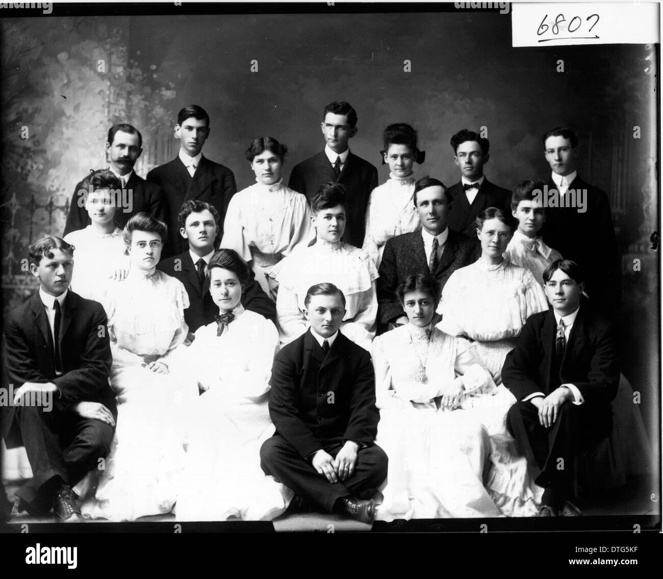 Ohio State Normal College Darke County Studentengruppe im Jahre 1905 Stockfoto