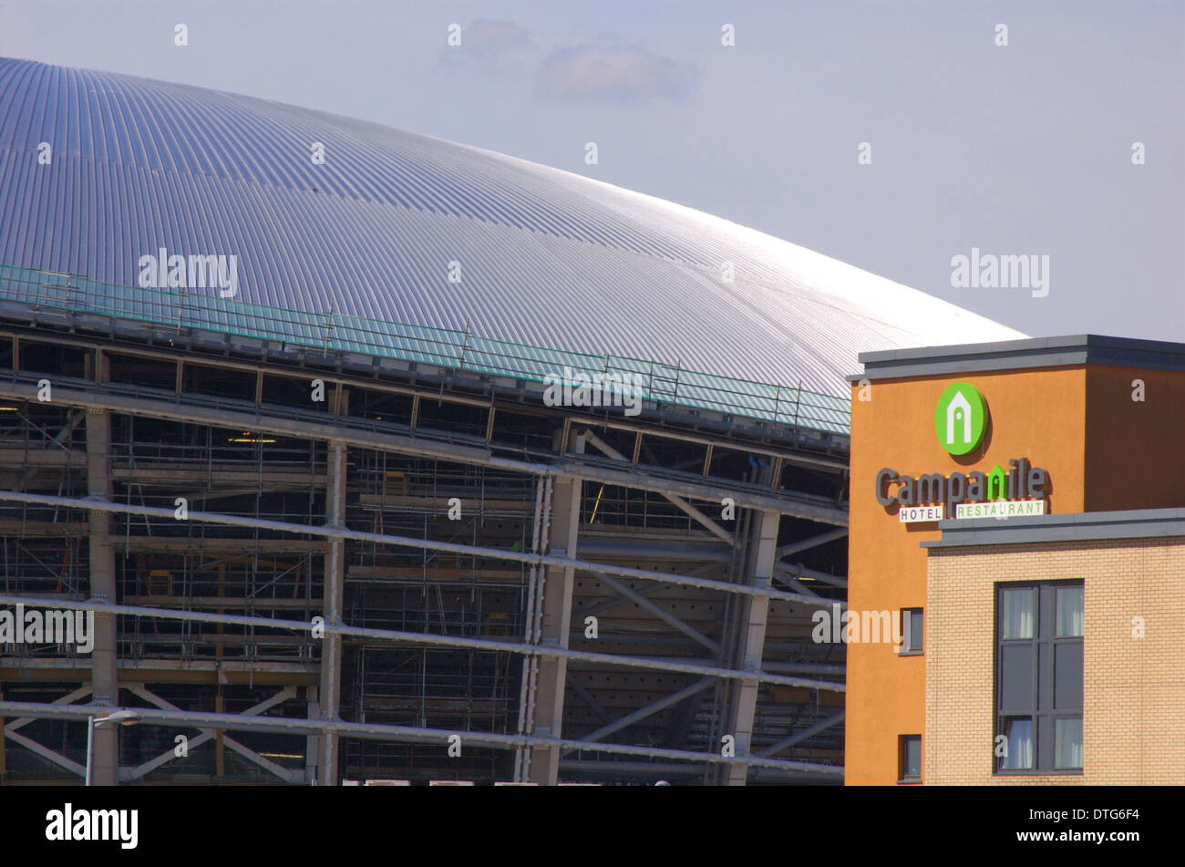 Glasgow, Schottland 25. Mai 2013. Nur zur redaktionellen Verwendung. Der Hydro-Arena im Bau Stockfoto