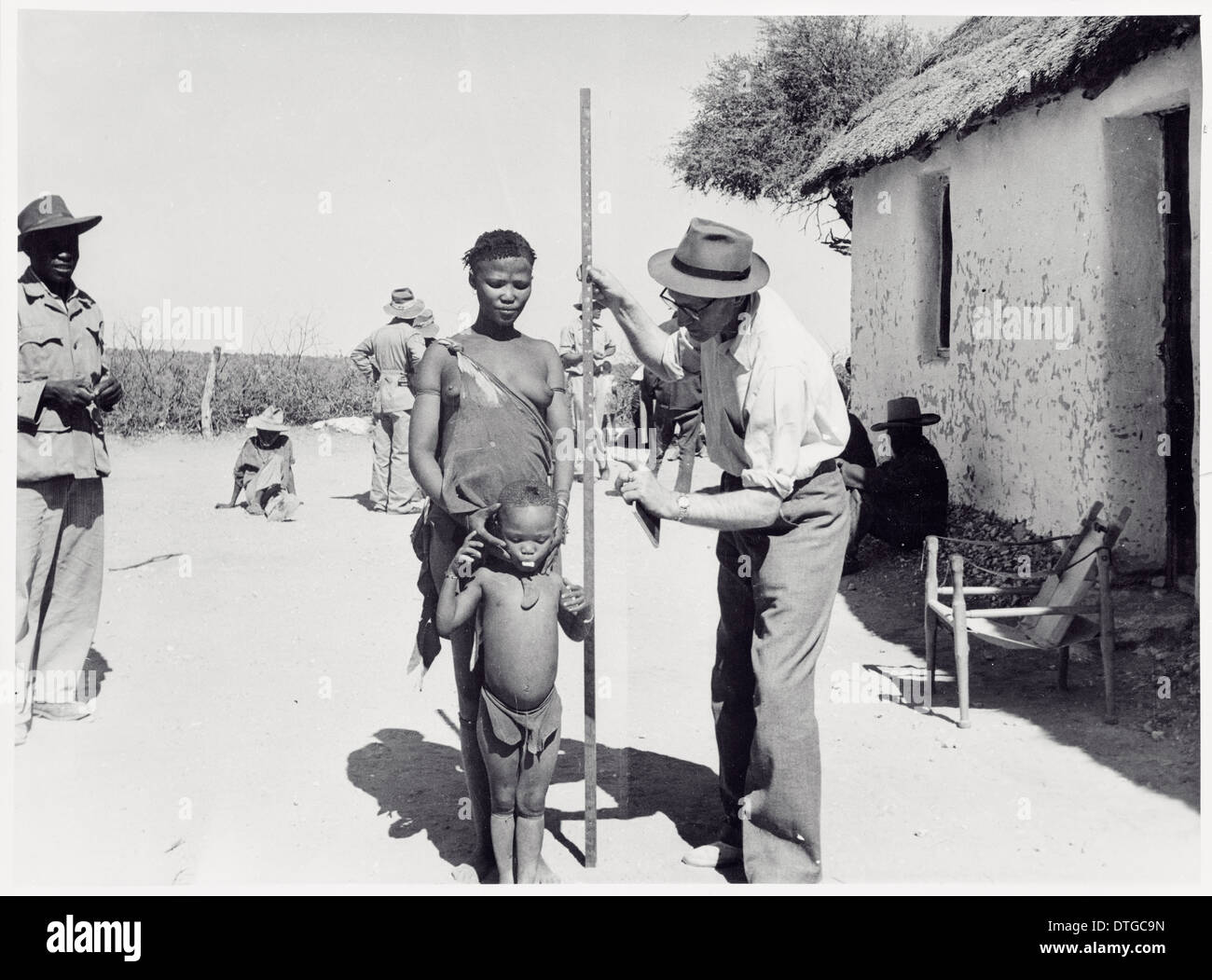 Buschmänner in Botswana Stockfoto