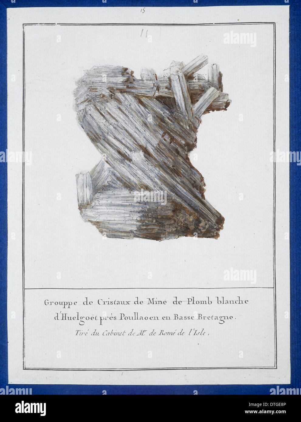 Platte 11 von Mineralogie von Swebach Desfontaines Stockfoto