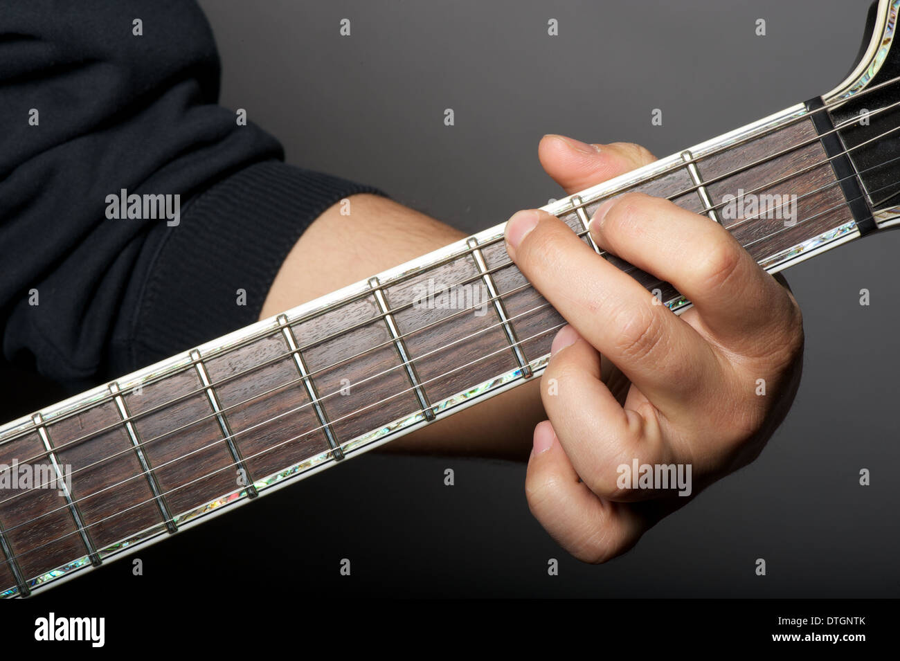 Gitarren-Akkorde Stockfoto