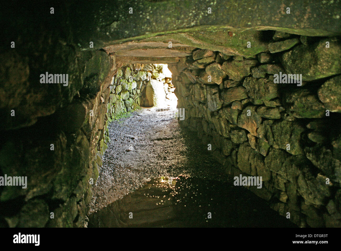 Carn Euny alten Ortskern und archäologische Stätte, in der Nähe von Sancreed Penwith Cornwall Stockfoto