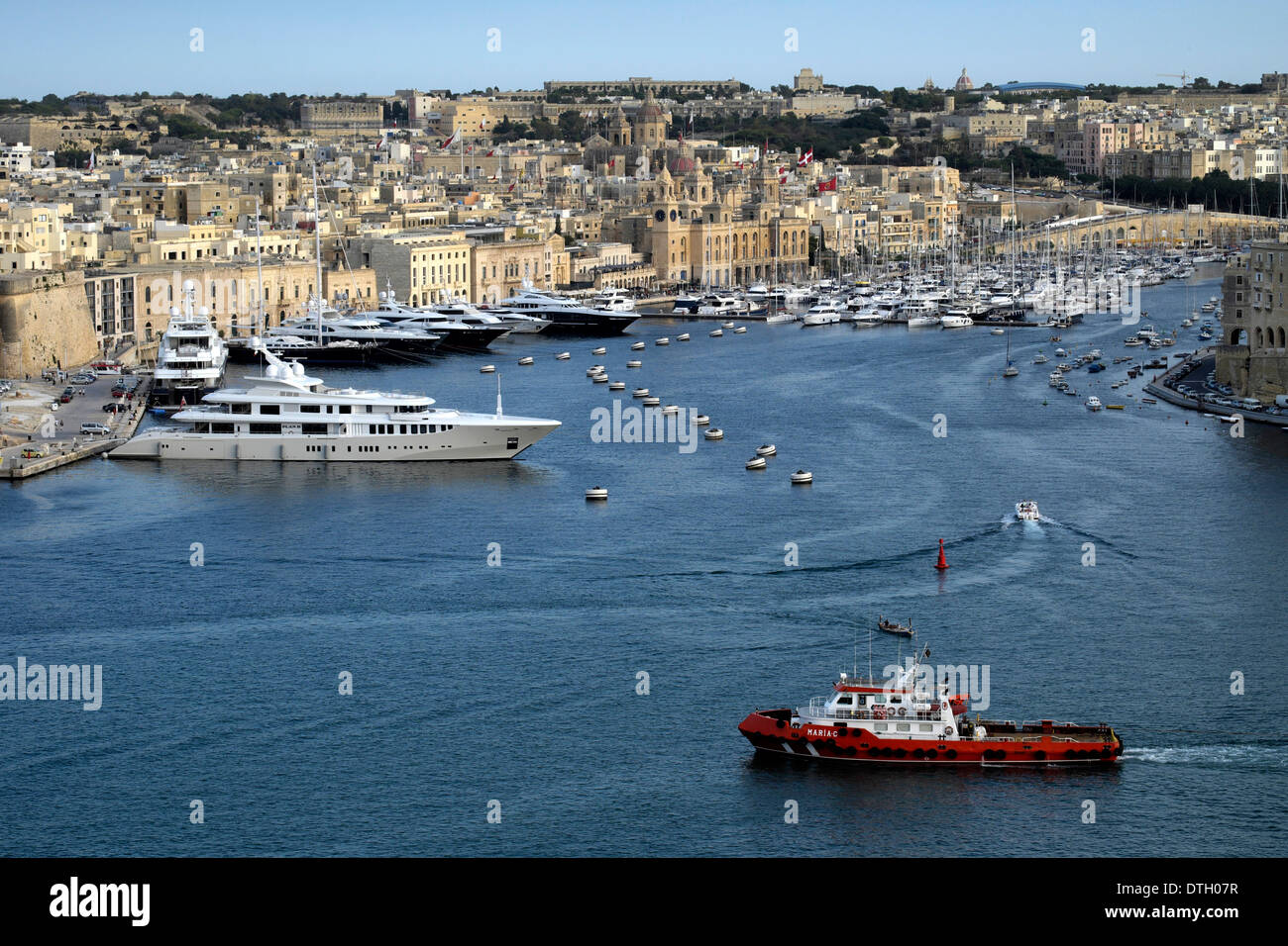 Hafen, Vittoriosa, Birgu, drei Städte, Malta, Malta Stockfoto