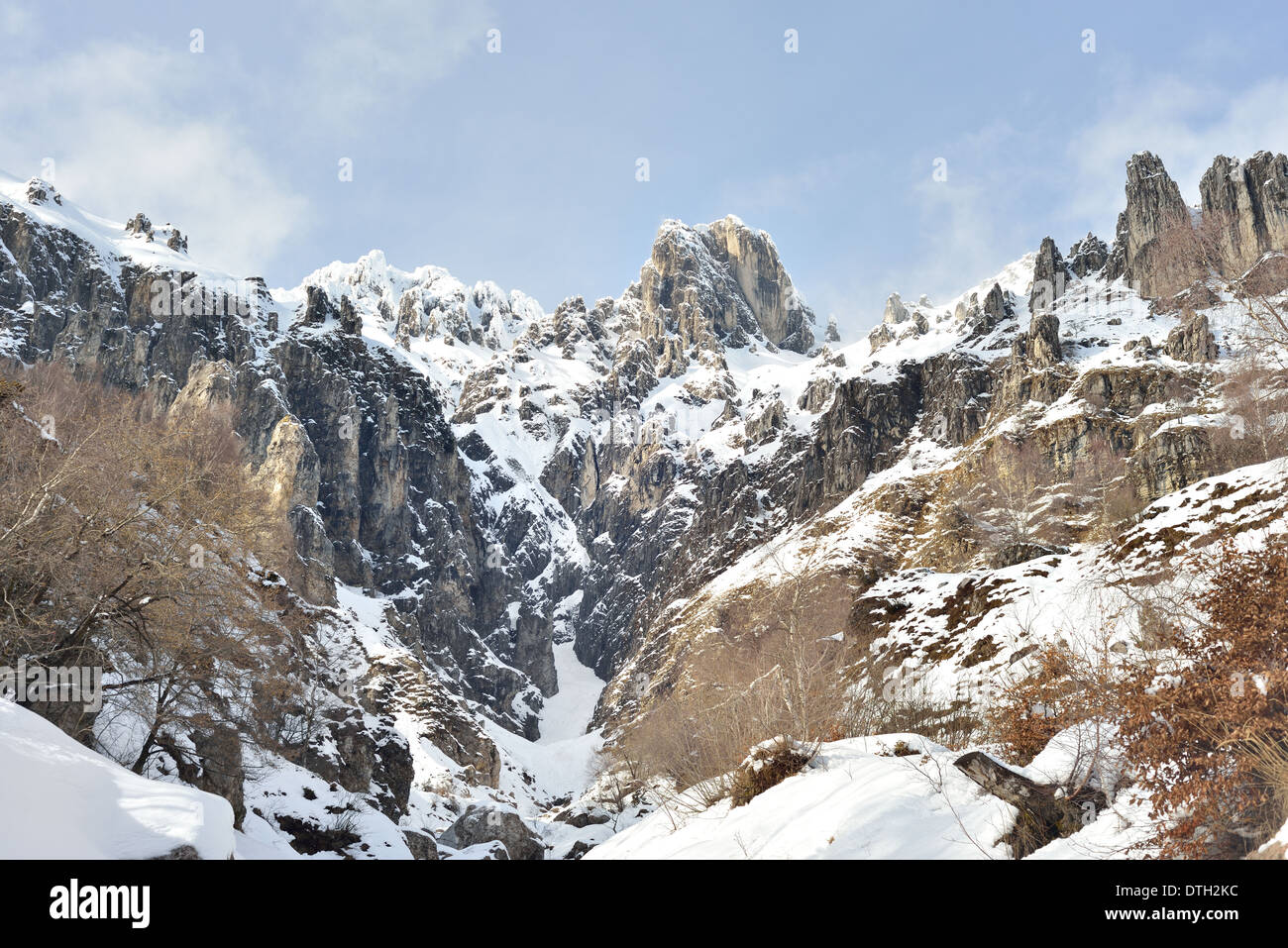 Gipfel der südlichen grigna Blick von canalone Porta Stockfoto