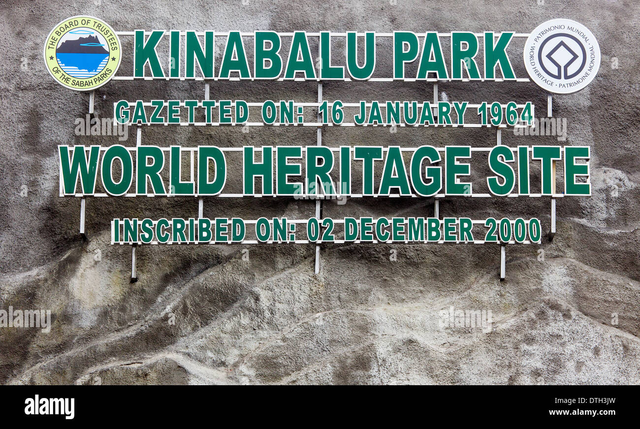 Mount Kinabalu Park Eingang, Borneo, Malaysia Stockfoto