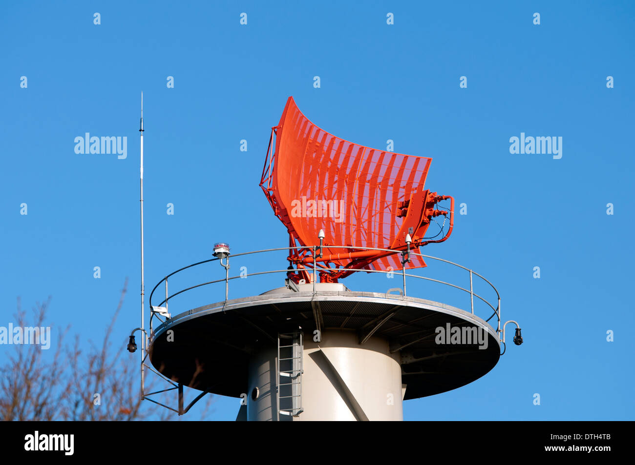 Radarturm Flughafen Birmingham, UK Stockfoto