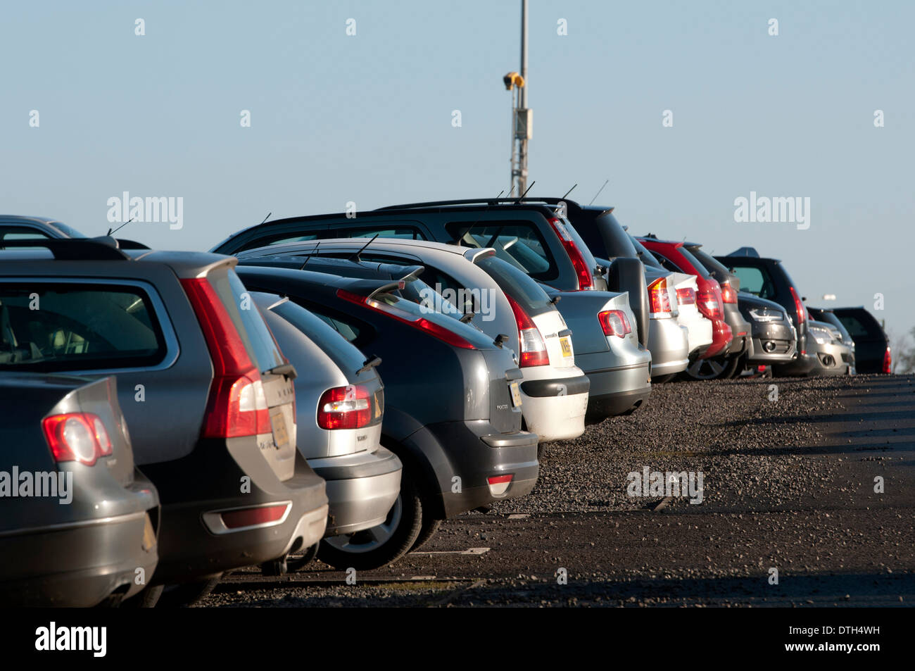 Langzeitparken Sie Parkhaus Flughafen Birmingham, UK Stockfoto