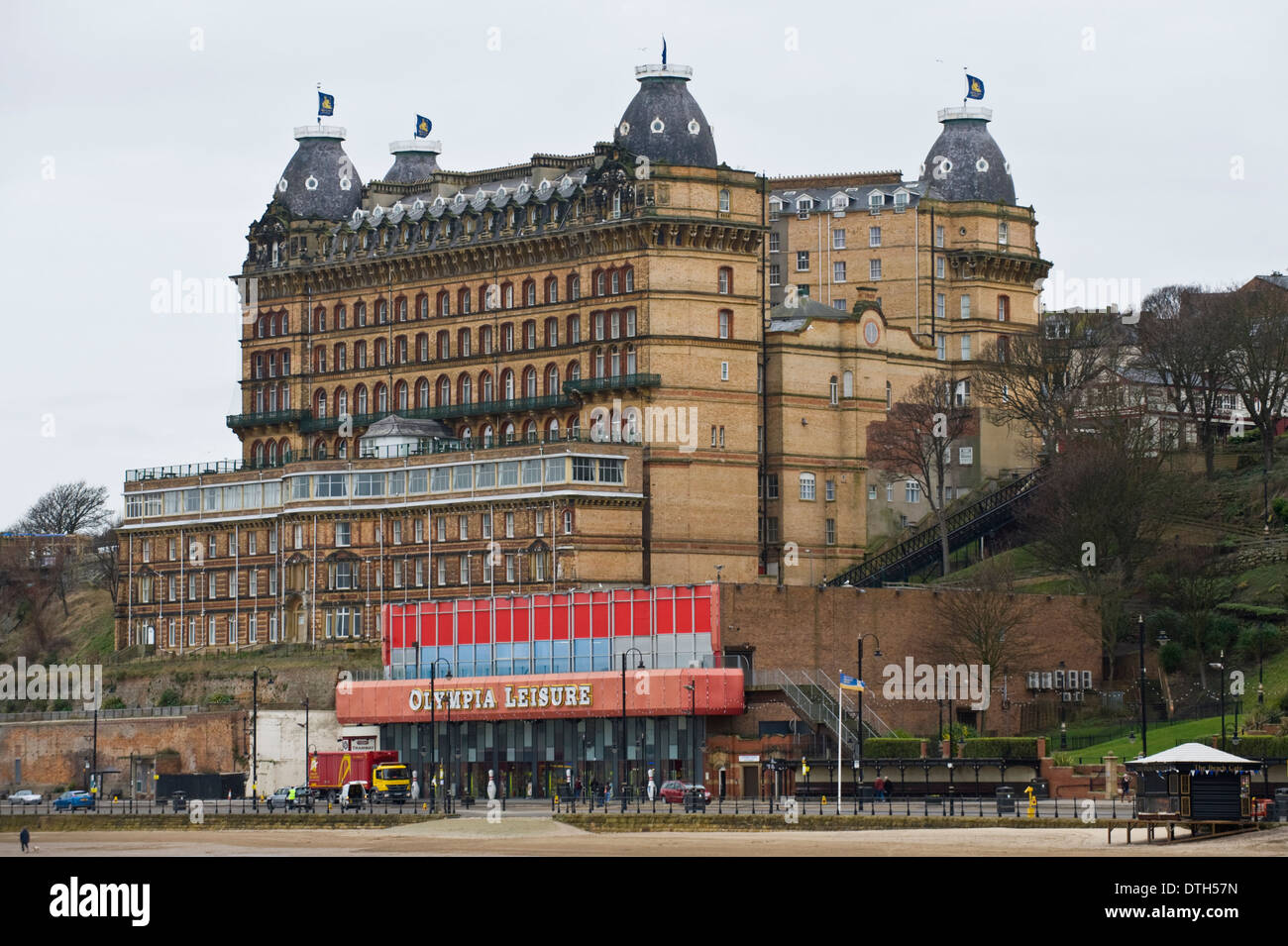 Grand Hotel mit Blick auf Scarborough North Yorkshire England UK Stockfoto