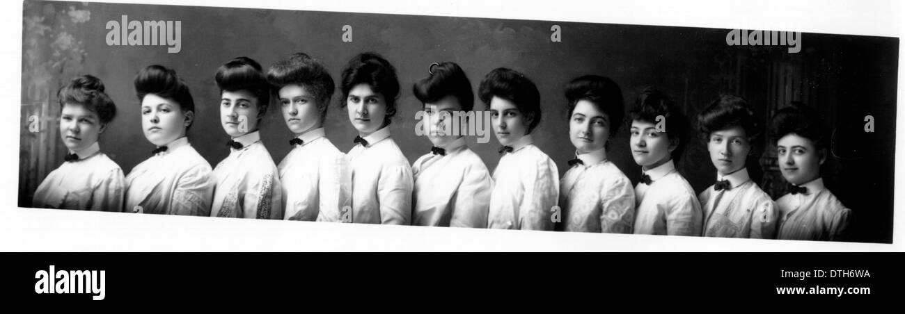 Damen Gruppenporträt 1903 Stockfoto