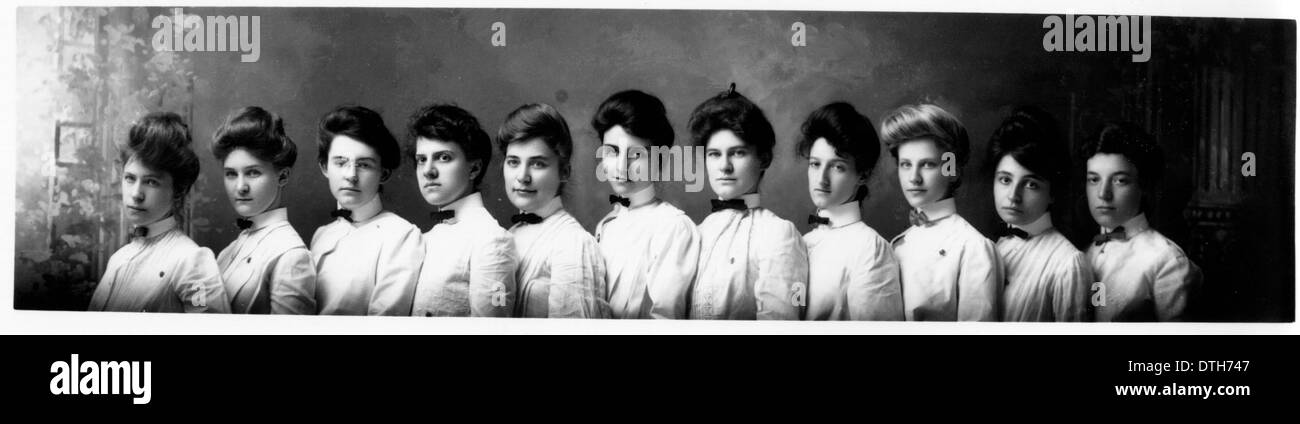 Damen Gruppenporträt 1903 Stockfoto