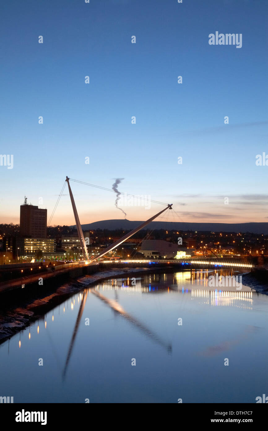 Straßenbrücke Newport, South Wales. Stockfoto