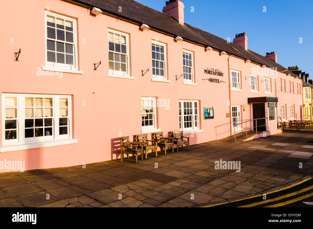 Portaferry Hotel, County Down Stockfoto