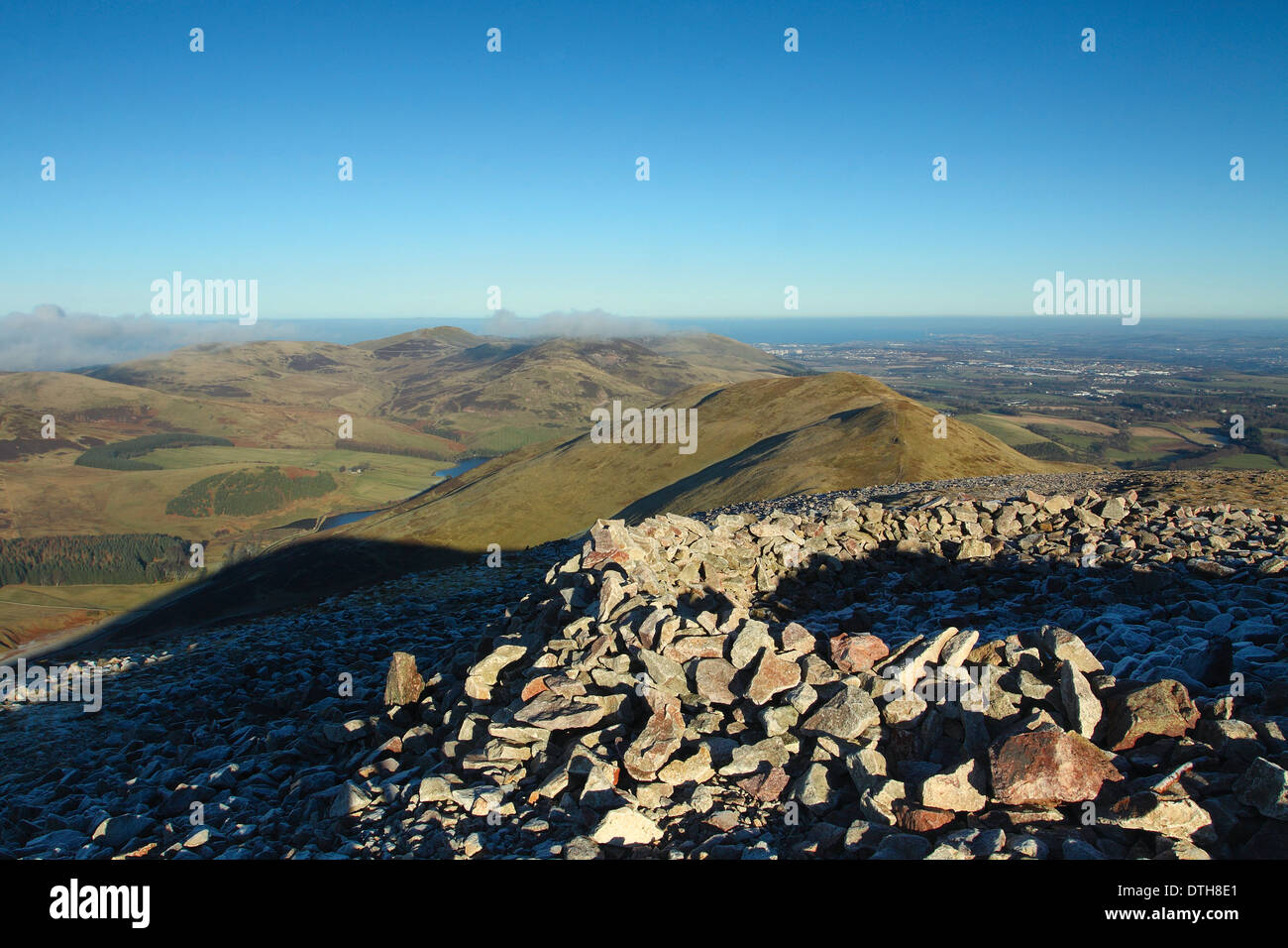 Carnethy Hügel Glencorse und Caerketton, die Pentland Hills, Lothian Stockfoto