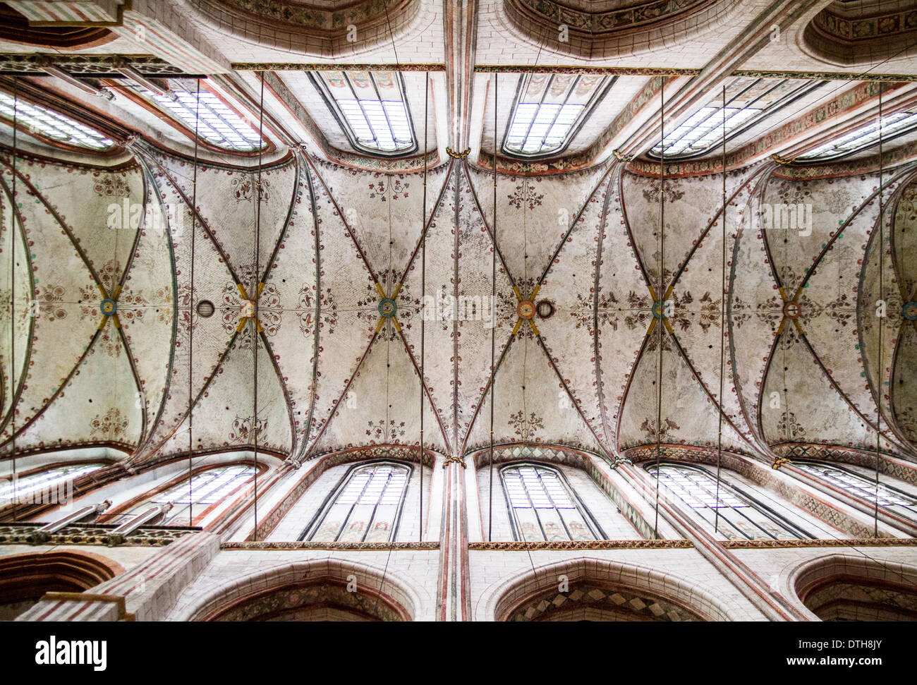 Dach der St. Marien Kirche Marienkirche Lübeck Deutschland Stockfoto