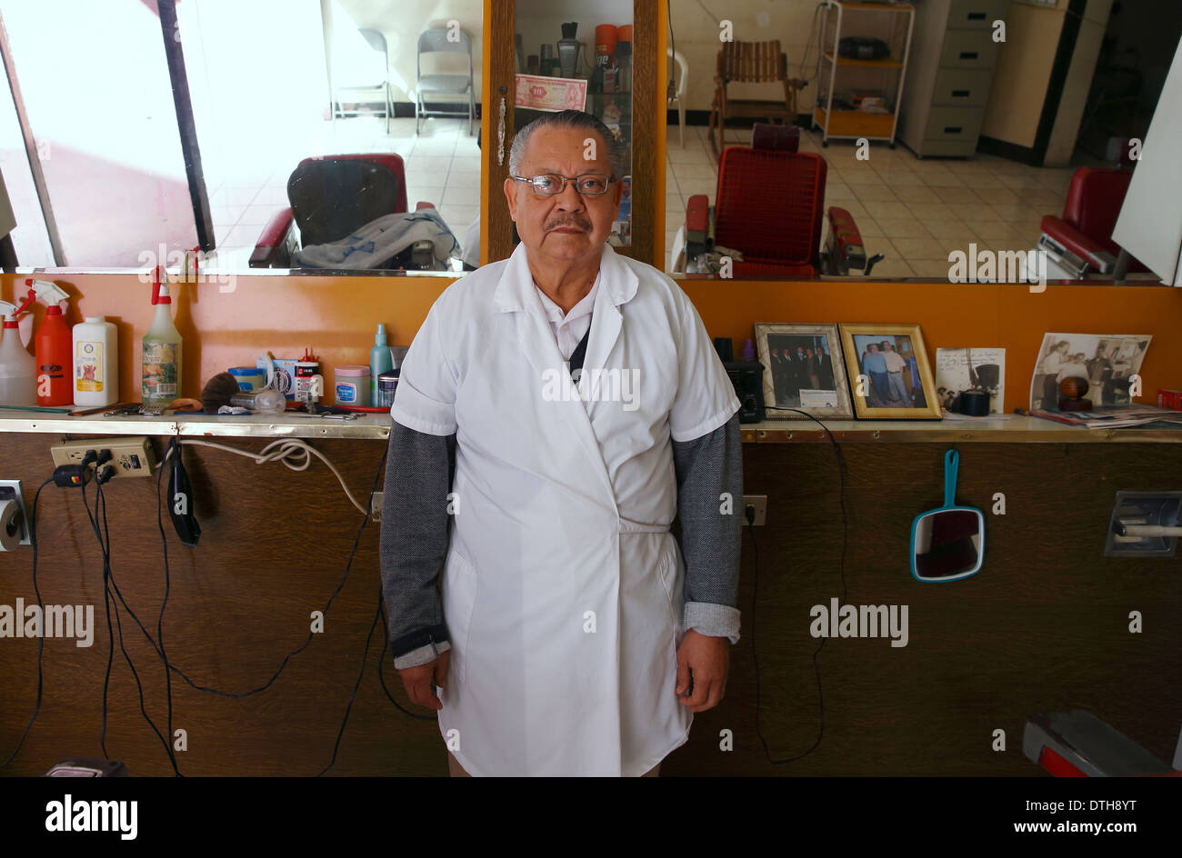Barber, Matagalpa, Nicaragua Stockfoto