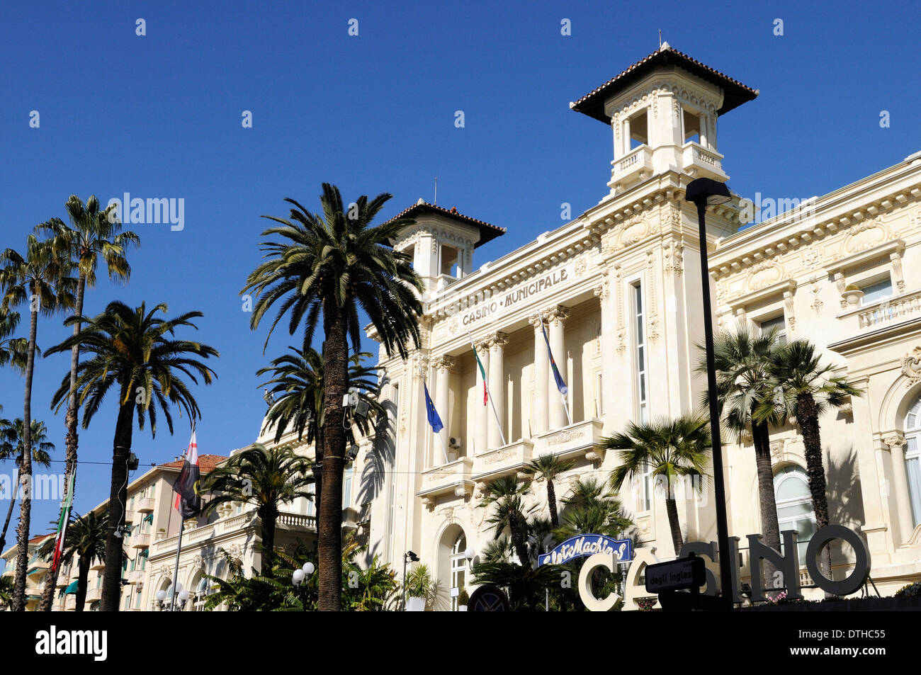 Die kommunalen Casinò von Sanremo Stockfoto