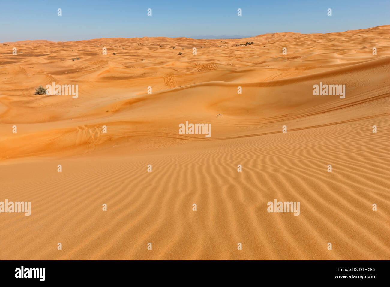 Wüste in Saudi Arabien, Vereinigte Arabische Emirate Stockfoto
