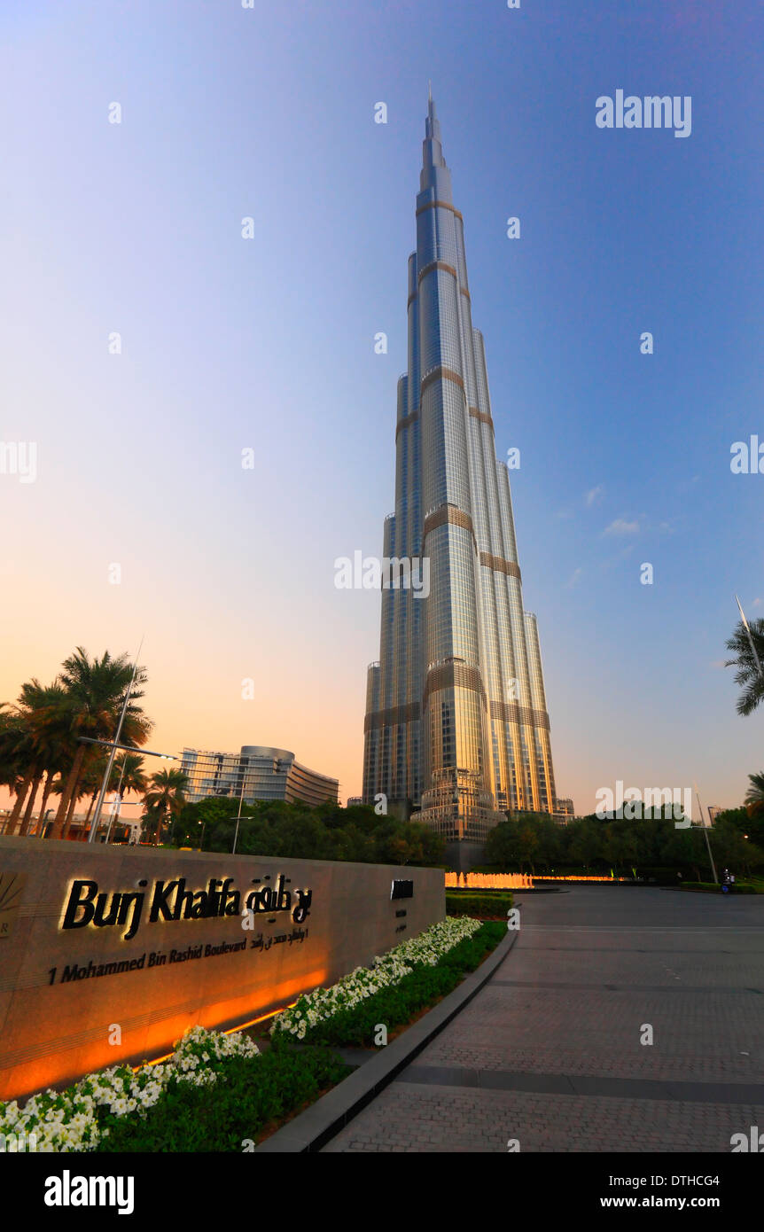 Dubai, Burj Khalifa Stockfoto