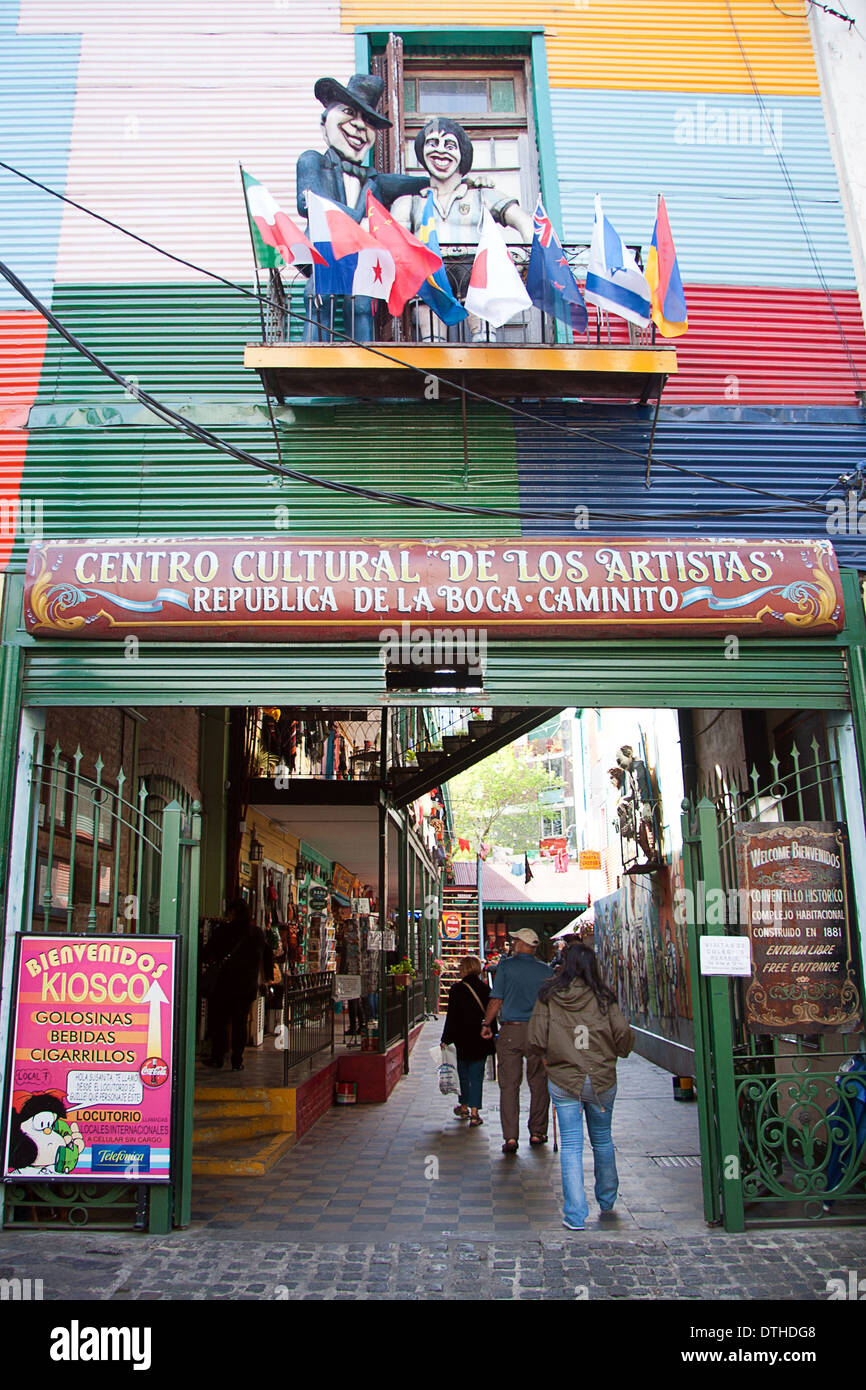 Der Künstler Kulturzentrum, La Boca, Buenos Aires Stockfoto
