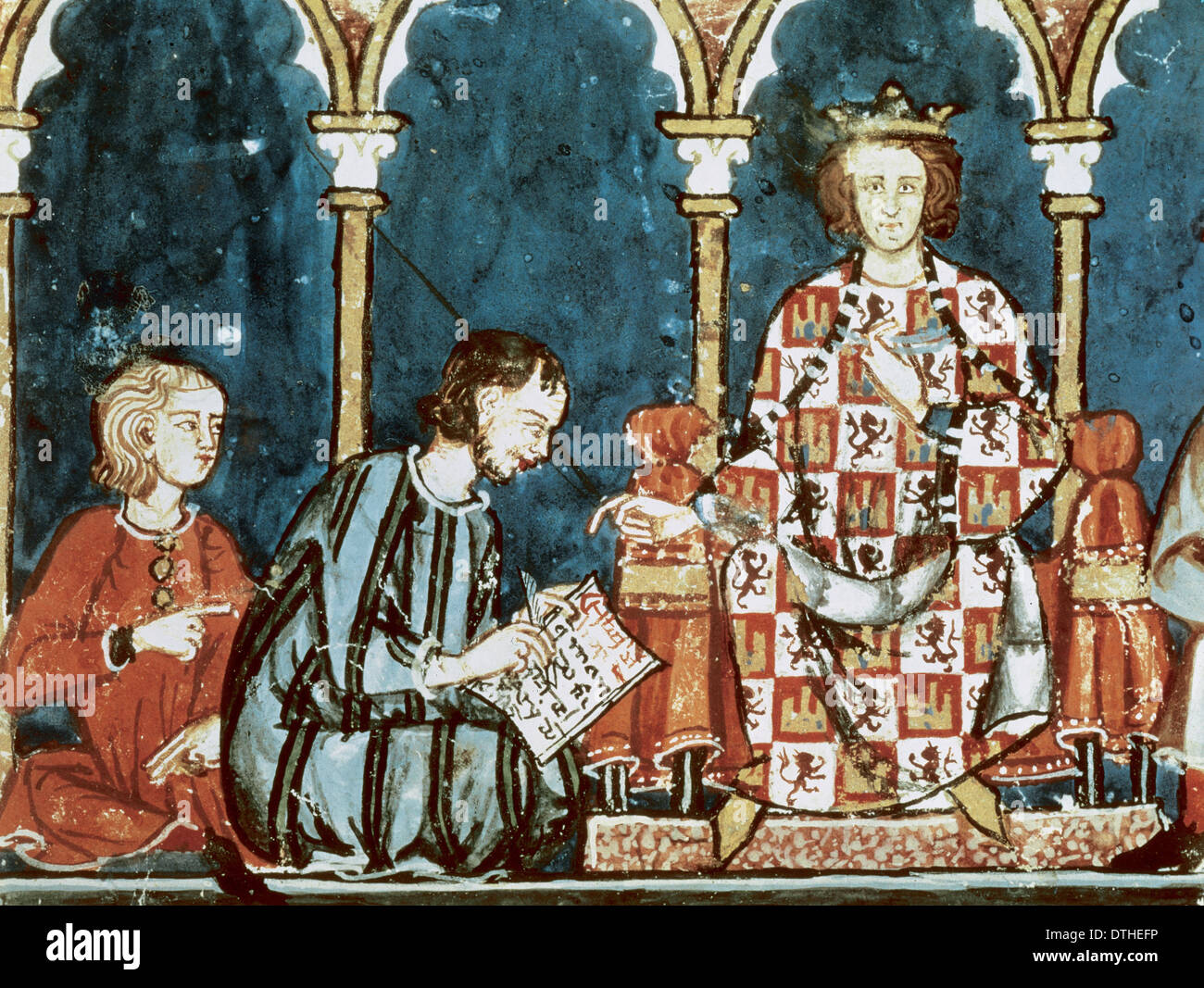 Alfons X. von Kastilien (1221-1284). König von Kastilien und Leon. Buch der Spiele. Sevilla, 1282. Stockfoto