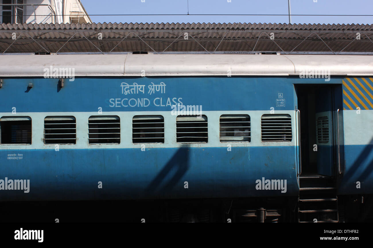 Zug Indien Indian Railway Stockfoto