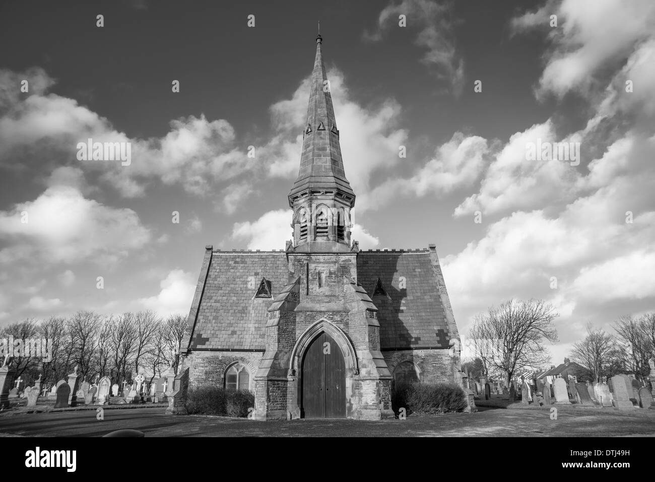 Die Kapelle in Layton Friedhof Blackpool Stockfoto