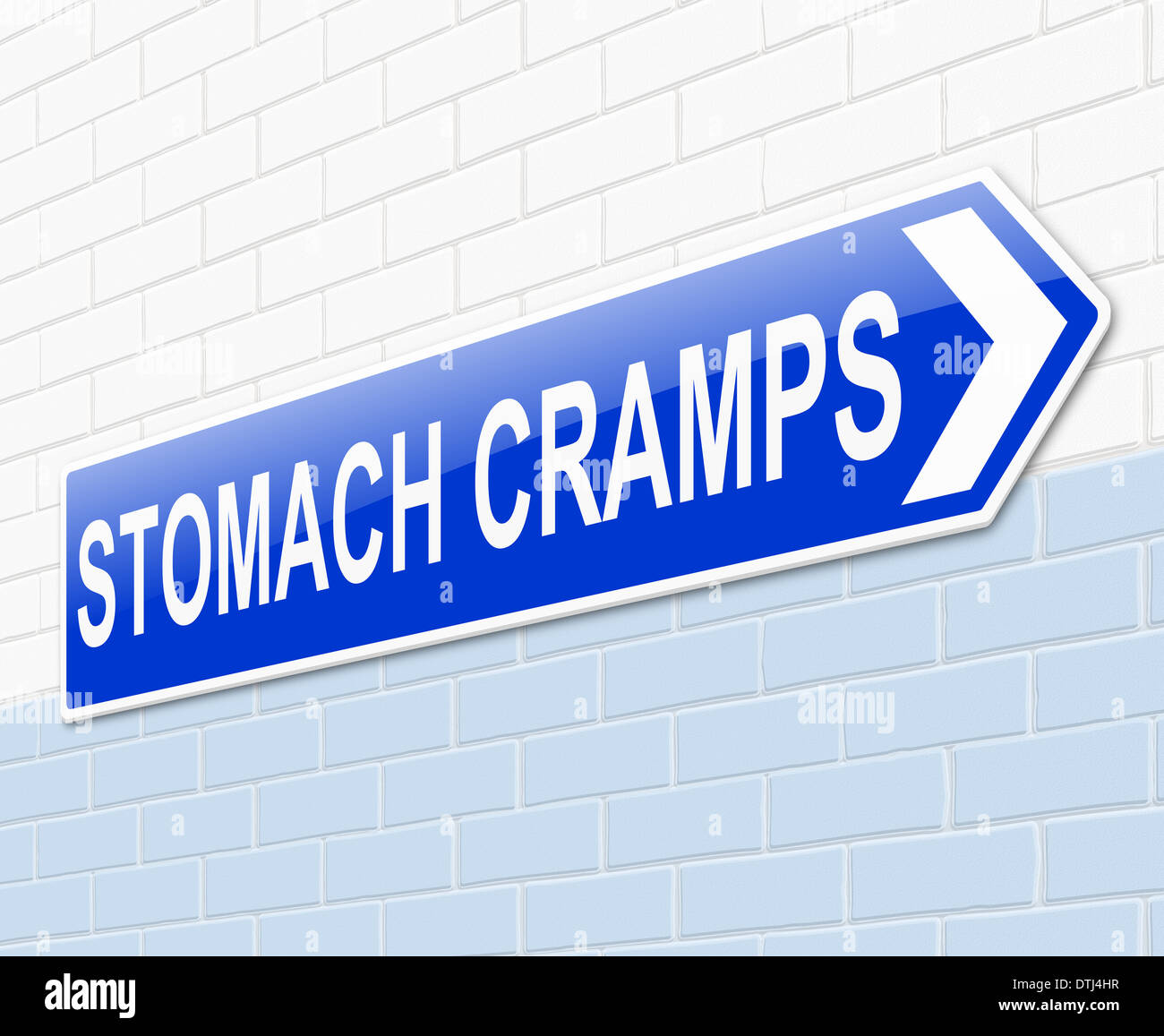 Magen-Krämpfe-Konzept. Stockfoto