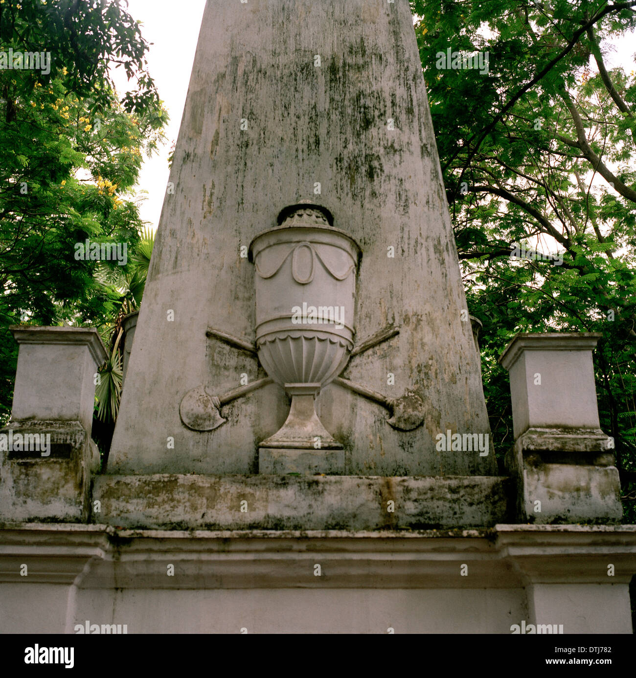 Park Street Cemetery in Kolkata Kalkutta in Westbengalen in Indien in Südasien. Friedhöfe Geschichte Geschichtskultur Gelassenheit indische Grab Reisen Stockfoto