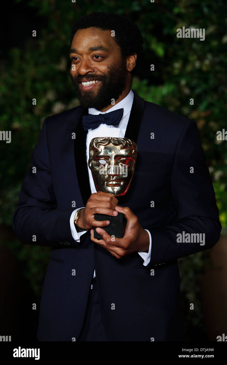 Chiwetel Ejiofor kommt für den British Academy Film Awards 2014 After Party im Grosvenor Hotel. Stockfoto