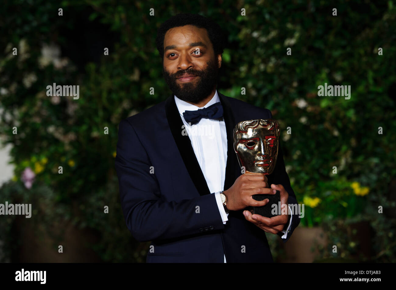 Chiwetel Ejiofor kommt für den British Academy Film Awards 2014 After Party im Grosvenor Hotel. Stockfoto