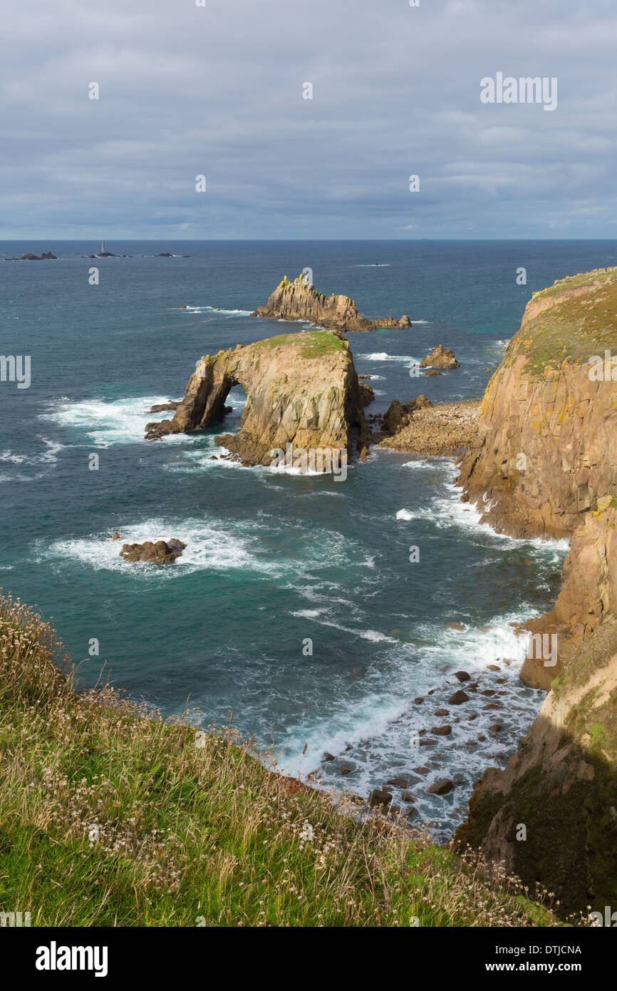 Lands End Cornwall England UK Englisch Touristenattraktion der westlichste Punkt des Landes und Tourismus-destination Stockfoto