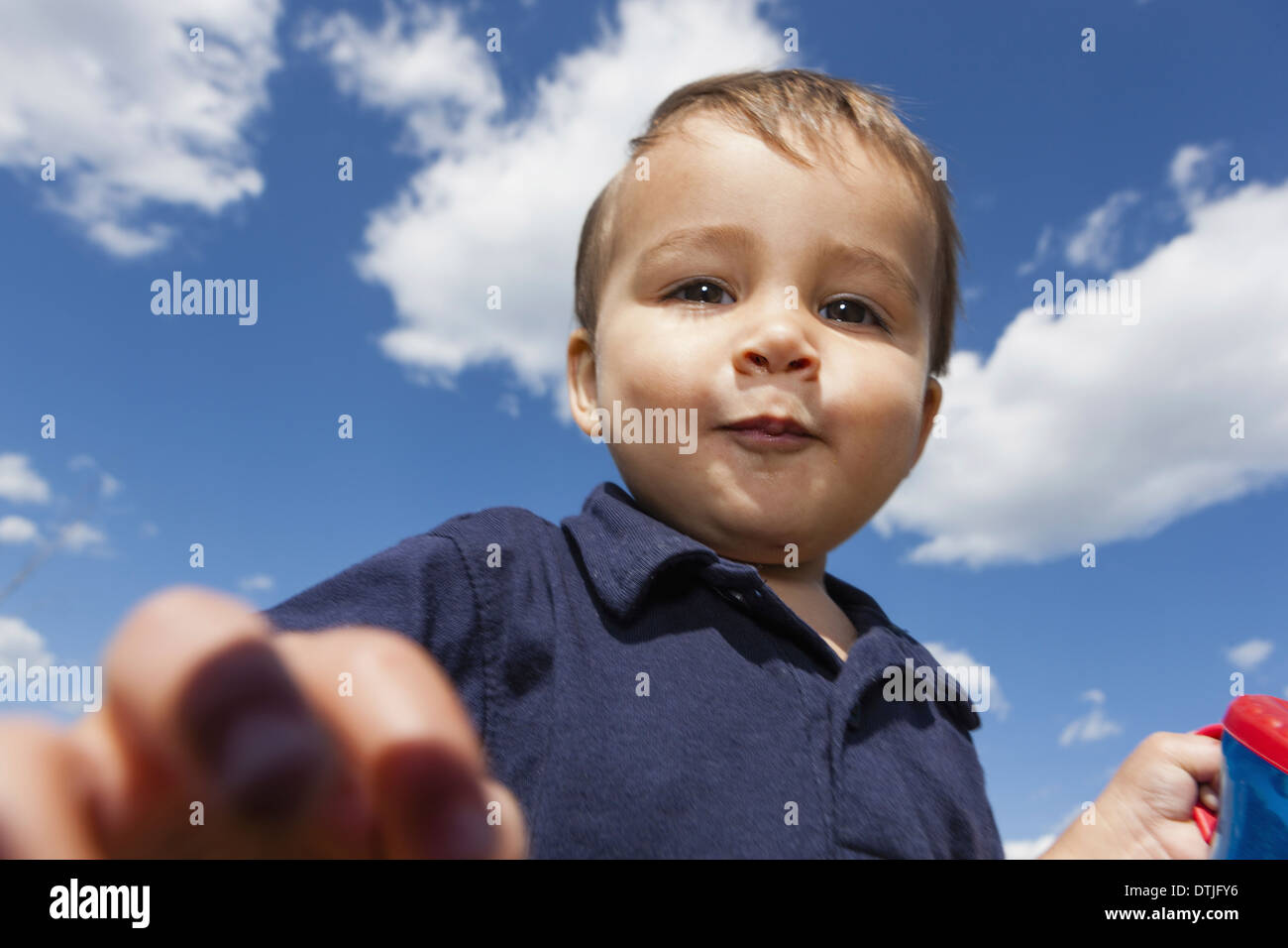 Ein Junge von 15 Monate alt zu Hause Pennsylvania USA Stockfoto