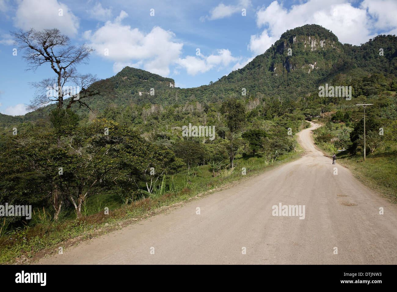 Unbefestigte Straße, Penas Blancas Reserve, Nicaragua Stockfoto
